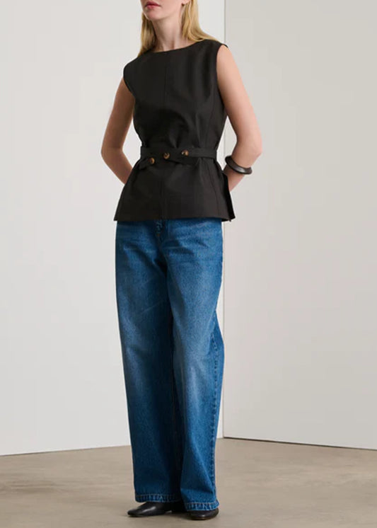 Soeur-Chance-Top-Charcoal