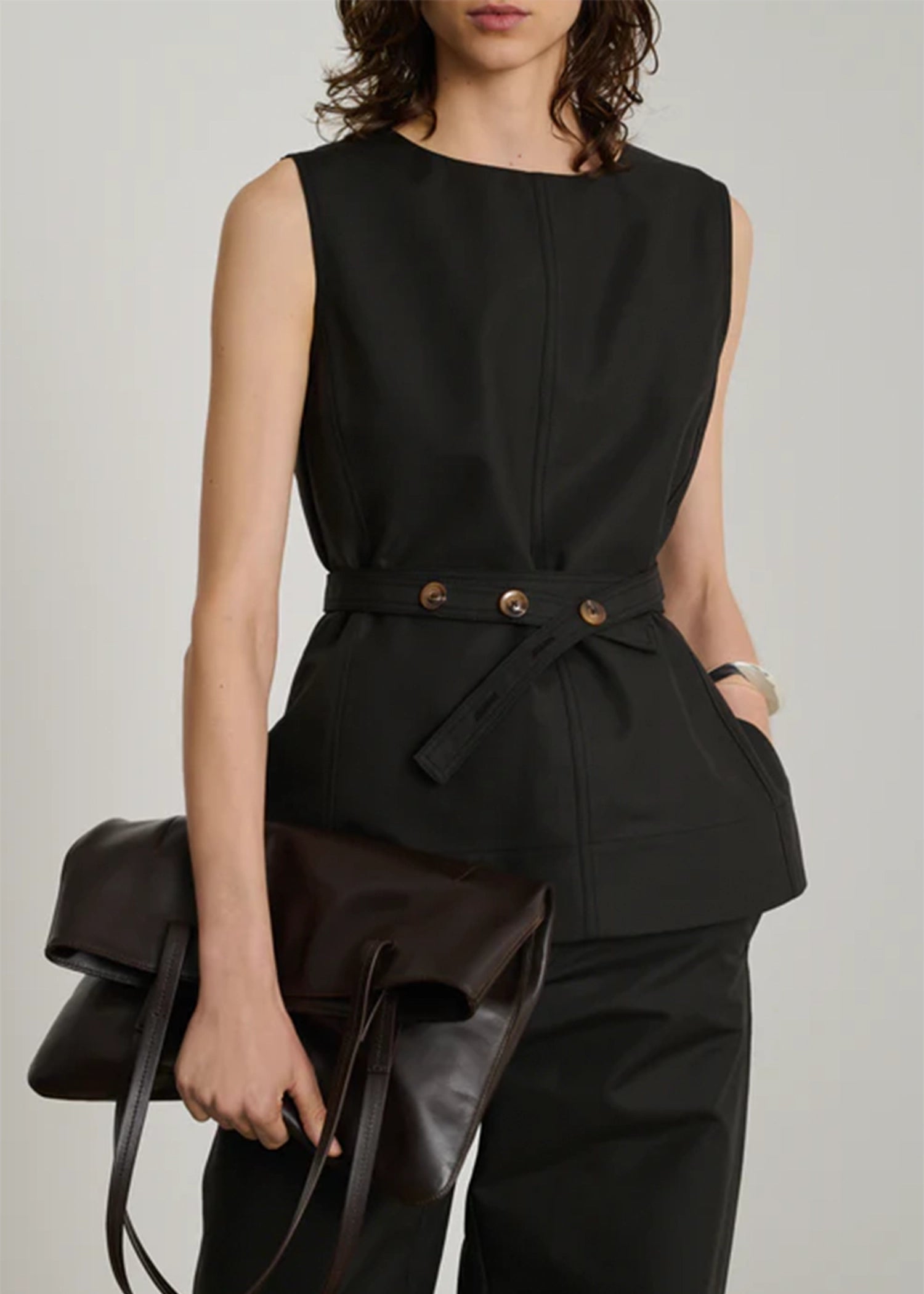 Soeur-Chance-Top-Charcoal