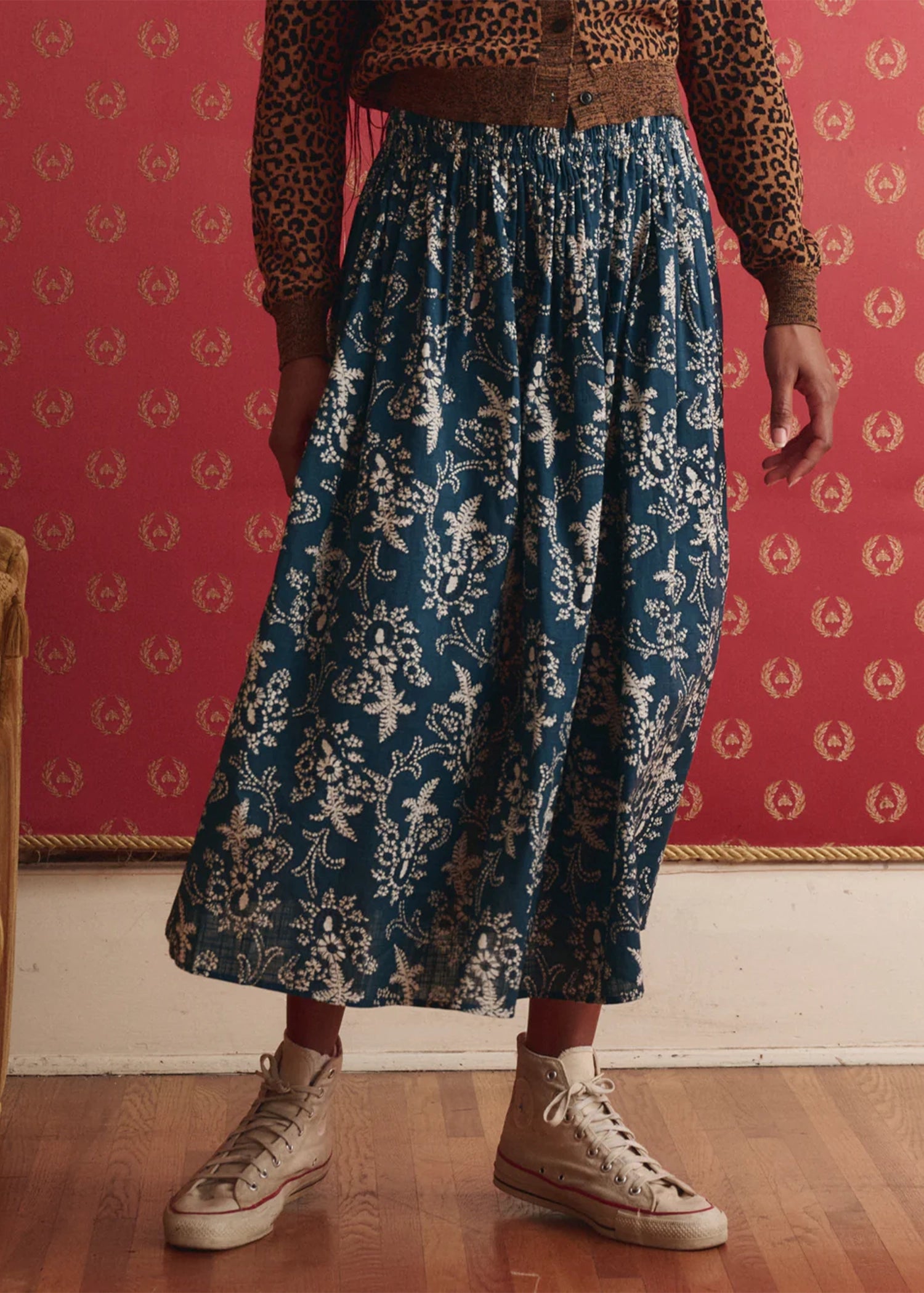 The-Great-The-Viola-Skirt-Indigo-Bandana