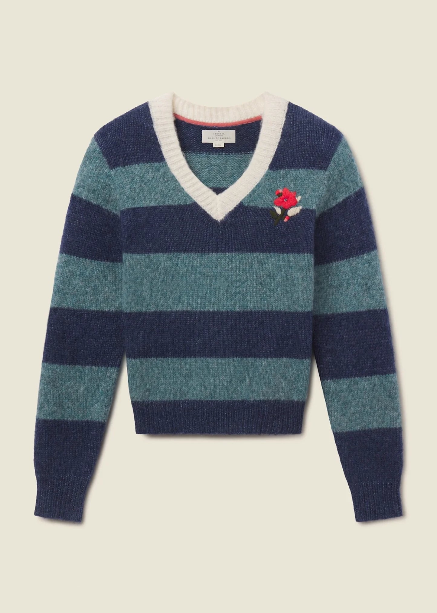 Trovata-Chalet-V-Neck-Sweater-Indigo-Stripe
