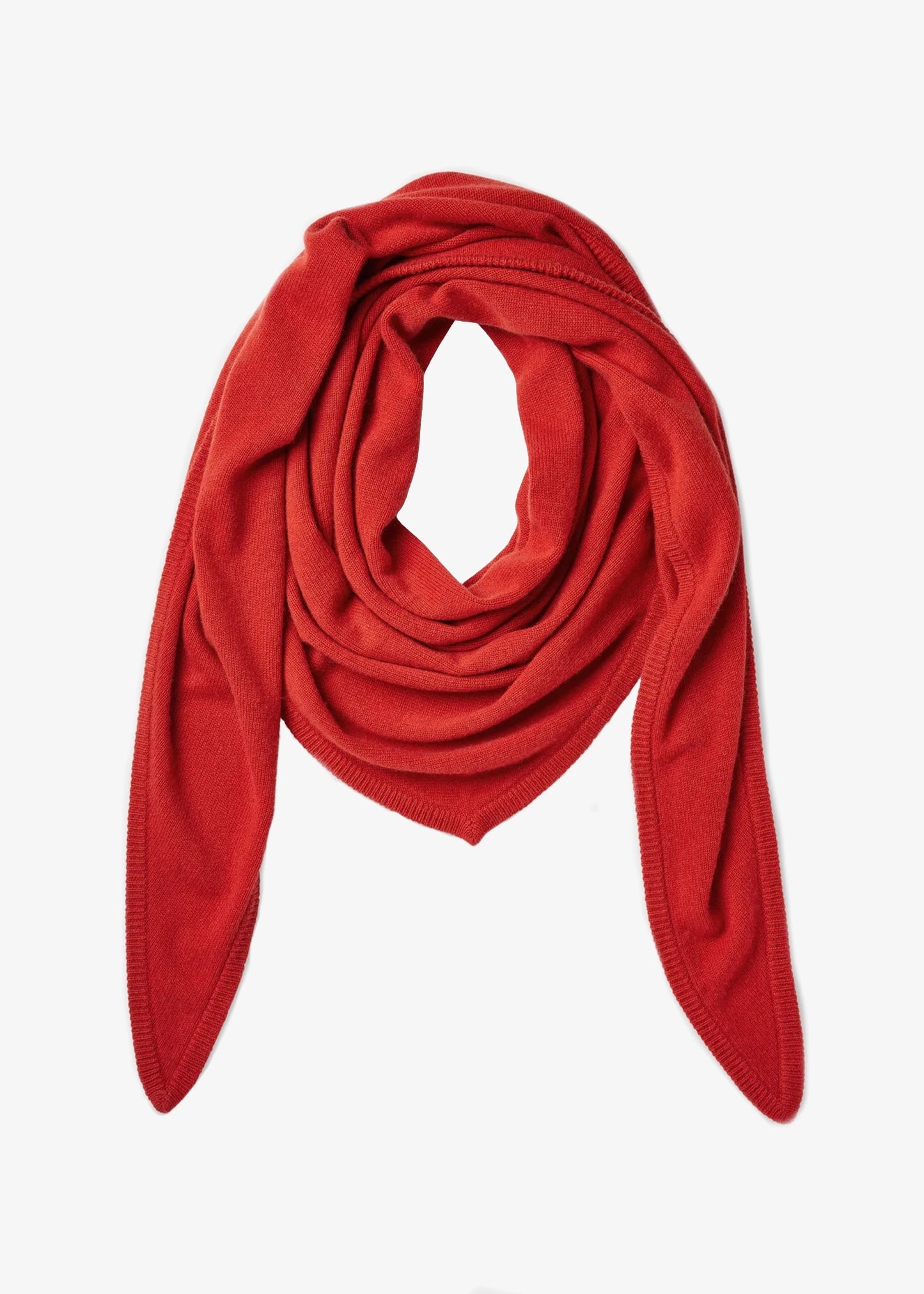 White-Warren-Cashmere-Triangle-Scarf-Red